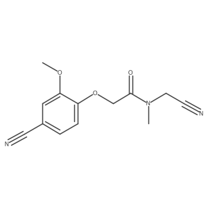 2-(4-cyano-2-methoxyphenoxy)-N-(cyanomethyl)-N-methylacetamide Structure