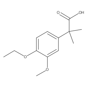 2-(4-Ethoxy-3-methoxyphenyl)-2-methylpropanoic acid Structure