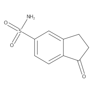 1-Oxo-2,3-dihydro-1H-indene-5-sulfonamide结构式