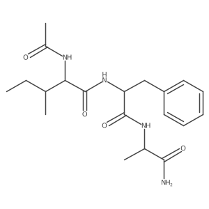 L-Alaninamide, N-acetyl-L-isoleucyl-L-phenylalan Structure