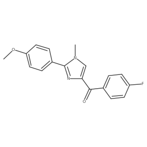 (4-Fluorophenyl)[2-(4-methoxyphenyl)-1-methyl-1H-imidazol-4-yl]methanone结构式