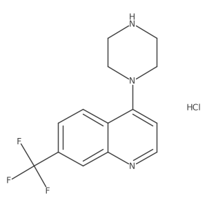 4-(Piperazin-1-yl)-7-(trifluoromethyl)quinoline hydrochloride Structure