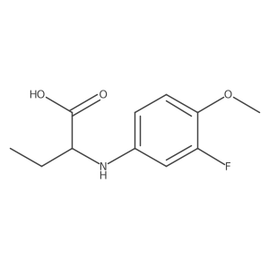 Butanoic acid, 2-[(3-fluoro-4-methoxyphenyl)amino]- Structure