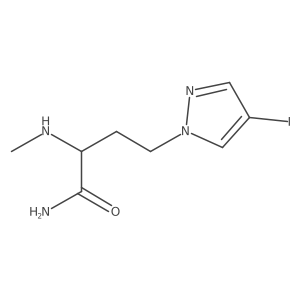 4-(4-Iodo-1h-pyrazol-1-yl)-2-(methylamino)butanamide结构式