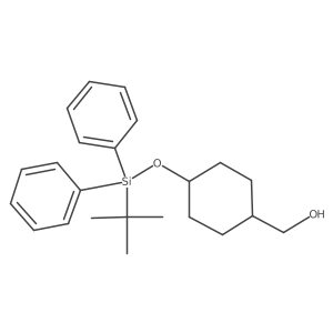 (4-{[Tert-butyl(diphenyl)silyl]oxy}cyclohexyl)methanol Structure