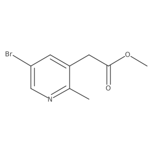 Methyl 5-bromo-2-methyl-3-pyridineacetate Structure