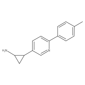 Cyclopropanamine, 2-[6-(4-methylphenyl)-3-pyridinyl]-, (1R,2S)- Structure