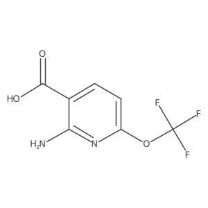 2-Amino-6-(trifluoromethoxy)nicotinic acid Structure