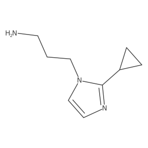 3-(2-cyclopropyl-1H-imidazol-1-yl)propan-1-amine Structure