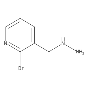 2-Bromo-3-(hydrazinylmethyl)pyridine Structure
