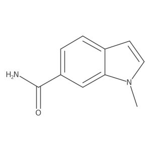 1-Methyl-1H-indole-6-carboxamide结构式