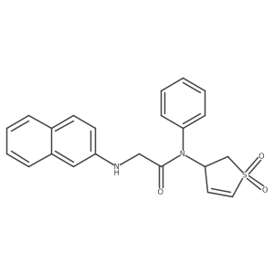 N-(1,1-Dioxo-2,3-dihydro-1lambda6-thiophen-3-yl)-2-[(naphthalen-2-yl)amino]-N-phenylacetamide Structure