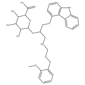 Carvedilol glucuronide, (S)-结构式