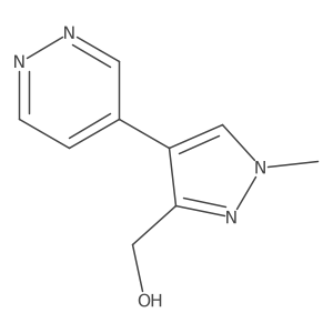 1-Methyl-4-(4-pyridazinyl)-1h-pyrazole-3-methanol结构式