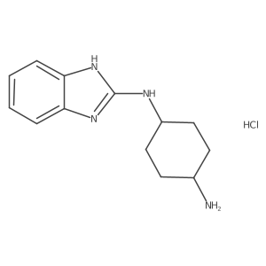 N1-(1H-benzo[d]imidazol-2-yl)cyclohexane-1,4-diamine hydrochloride结构式