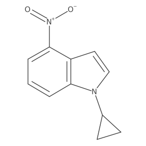 1-cyclopropyl-4-nitro-1H-indole结构式