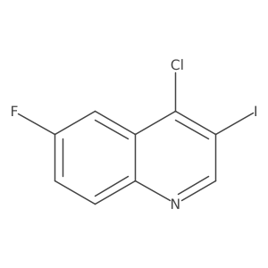 4-Chloro-6-fluoro-3-iodoquinoline结构式