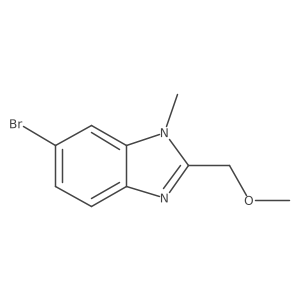 6-Bromo-2-(methoxymethyl)-1-methyl-1H-benzimidazole Structure