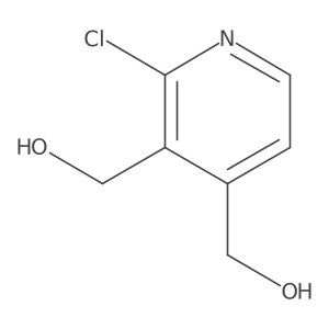 (2-Chloropyridine-3,4-diyl)dimethanol结构式