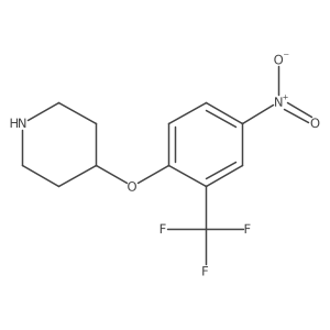 4-(4-Nitro-2-(trifluoromethyl)phenoxy)piperidine Structure