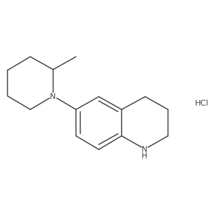 6-(2-Methylpiperidin-1-yl)-1,2,3,4-tetrahydroquinoline hydrochloride结构式