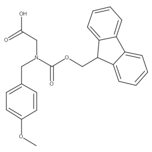 N-Fmoc-4-methoxybenzyl-glycine结构式