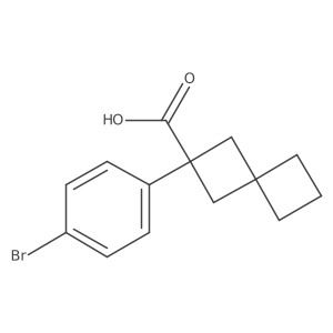2-(4-Bromophenyl)spiro[3.3]heptane-2-carboxylic acid Structure