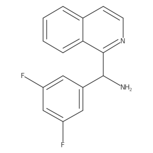 1-Isoquinolinemethanamine, I+/--(3,5-difluorophenyl)- Structure