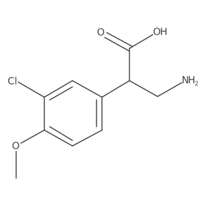 3-(3-Chloro-4-methoxyphenyl)-beta-alanine结构式