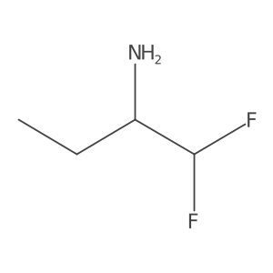 1,1-Difluorobutan-2-amine结构式