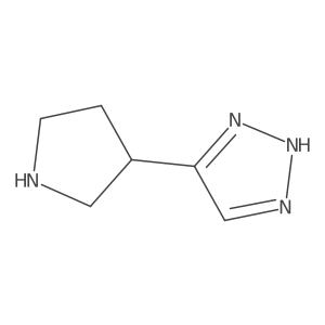 5-(Pyrrolidin-3-yl)-1H-1,2,3-triazole Structure