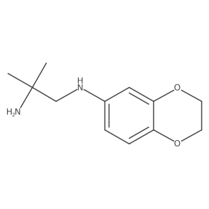 N1-(2,3-dihydro-1,4-benzodioxin-6-yl)-2-methylpropane-1,2-diamine结构式