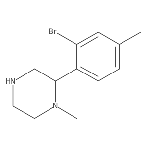 2-(2-Bromo-4-methylphenyl)-1-methylpiperazine结构式