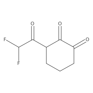 3-(2,2-Difluoroacetyl)cyclohexane-1,2-dione结构式