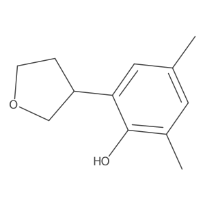 2,4-Dimethyl-6-(tetrahydro-3-furanyl)phenol Structure