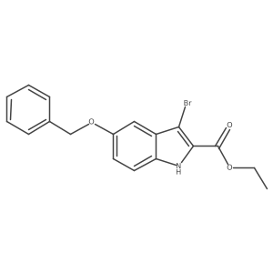 Ethyl 5-(benzyloxy)-3-bromo-1H-indole-2-carboxylate Structure