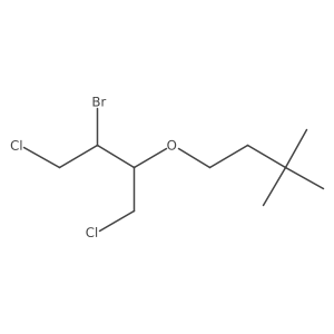 2-Bromo-1,4-dichloro-3-(3,3-dimethylbutoxy)butane Structure