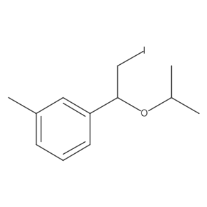 1-[2-Iodo-1-(propan-2-yloxy)ethyl]-3-methylbenzene Structure