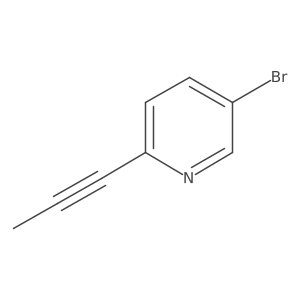 5-Bromo-2-prop-1-ynylpyridine结构式