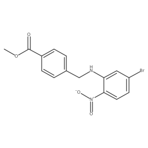 Methyl 4-[(5-bromo-2-nitroanilino)methyl]benzoate结构式