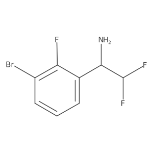 1-(3-Bromo-2-fluorophenyl)-2,2-difluoroethan-1-amine Structure