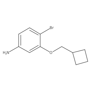 4-Bromo-3-(cyclobutylmethoxy)aniline Structure