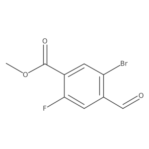 Methyl 5-bromo-2-fluoro-4-formylbenzoate Structure