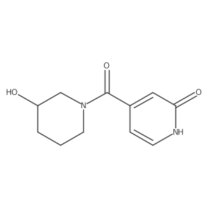 4-(3-hydroxypiperidine-1-carbonyl)pyridin-2(1H)-one Structure