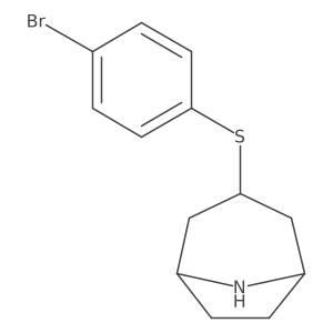 3-(4-bromophenyl)sulfanyl-8-azabicyclo[3.2.1]octane Structure