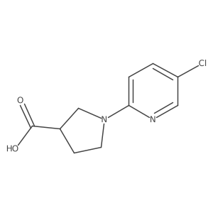 1-(5-Chloropyridin-2-yl)pyrrolidine-3-carboxylic acid结构式