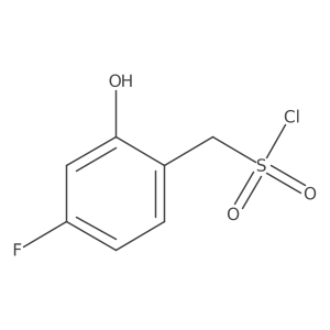 (4-Fluoro-2-hydroxyphenyl)methanesulfonyl chloride Structure