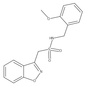 1-(benzo[d]isoxazol-3-yl)-N-(2-methoxybenzyl)methanesulfonamide结构式