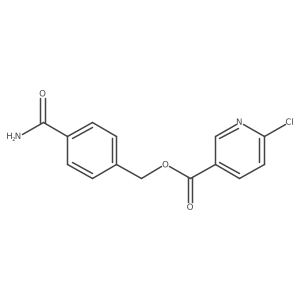(4-Carbamoylphenyl)methyl 6-chloropyridine-3-carboxylate Structure