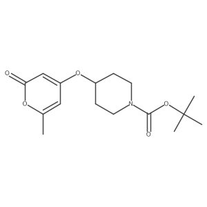 tert-butyl 4-((6-methyl-2-oxo-2H-pyran-4-yl)oxy)piperidine-1-carboxylate结构式